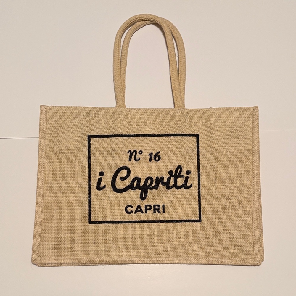 Italian Capri Beige Tote Bag